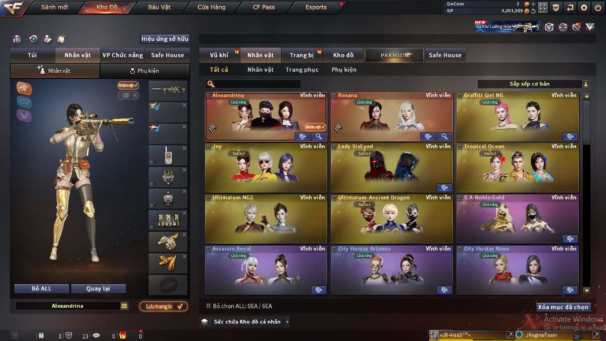 shop acc cf uy tin gia re